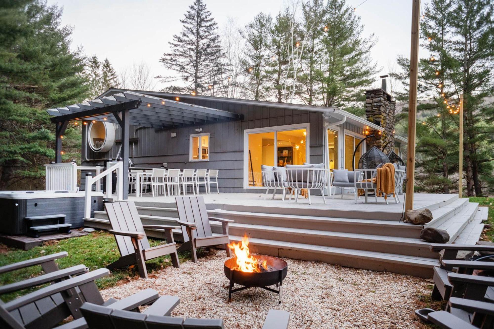 Prattvilla -Catskill -Mountain Escape 5 Bedroom ,3 Bath With Hot Tub Prattsville Buitenkant foto